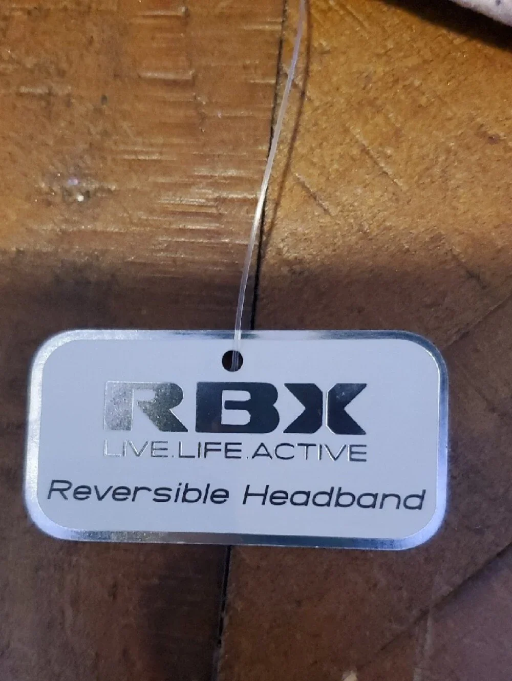 RBX Black and Light Pink Leopard Print Reversible Headband